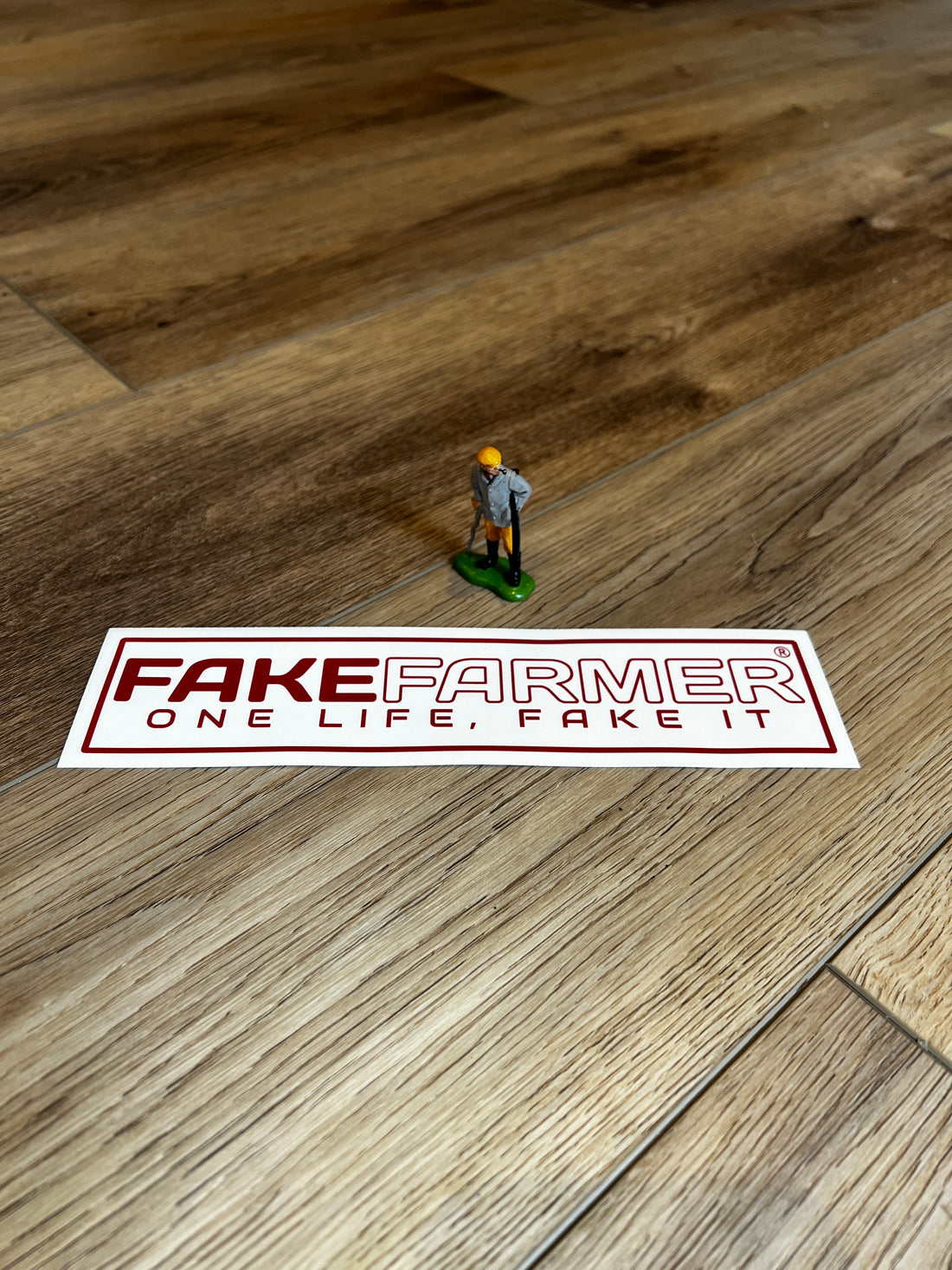 Official Fake Farmer®  'One life, fake it' Translucent Vinyl Stickers