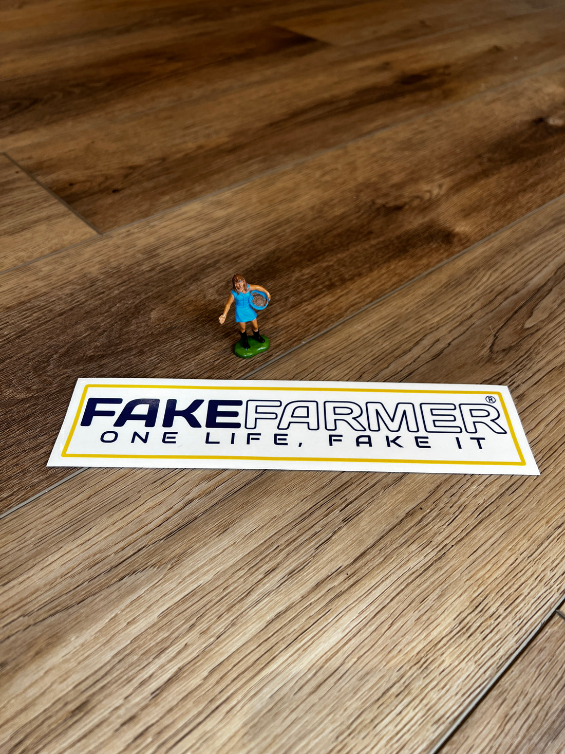 Official Fake Farmer®  'One life, fake it' Translucent Vinyl Stickers