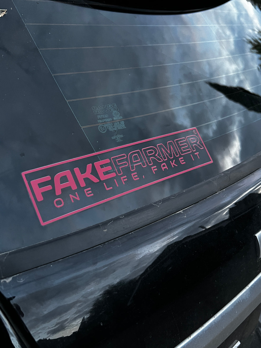 Official Fake Farmer®  'One life, fake it' Translucent Vinyl Stickers