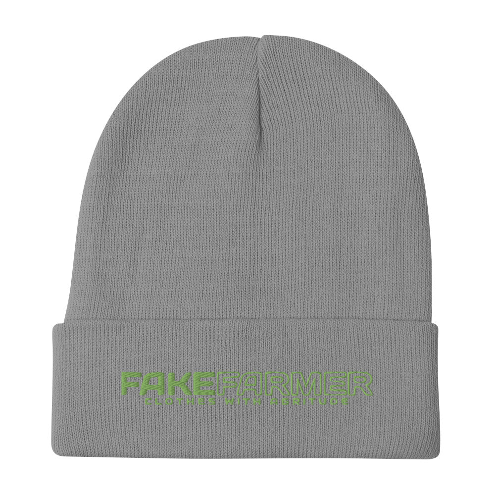 FakeFarmer® Clothes With Agritude Embroidered Beanie