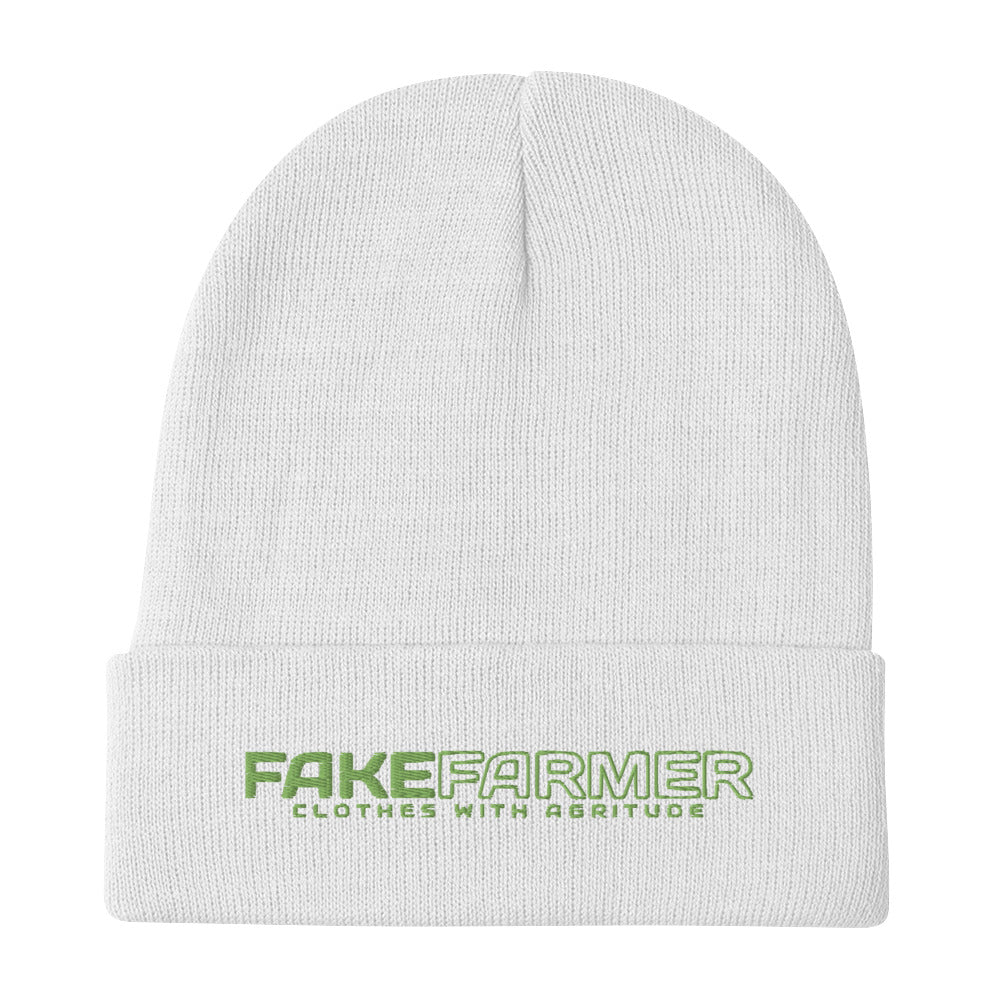 FakeFarmer® Clothes With Agritude Embroidered Beanie