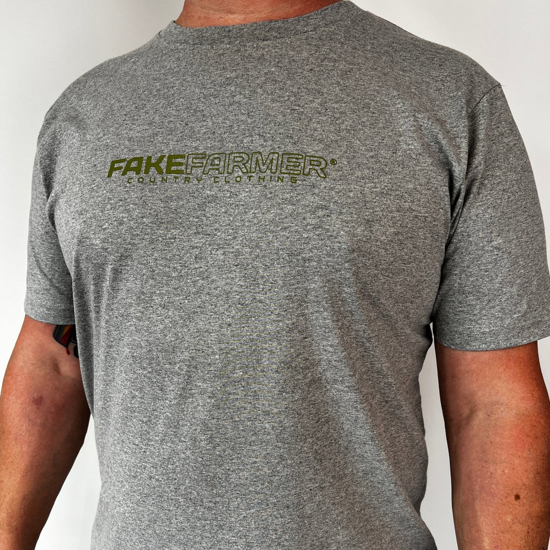 Official Fake Farmer® 'Country Clothing' Unisex Eco T-Shirt - Green Logo